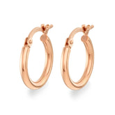 Rose Gold Classic Hoop Earrings - Dracakis Jewellers